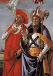 Couronnement de la Vierge avec quatre saints